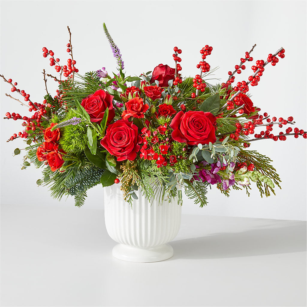 Big Red Bow Bouquet – Flowers By Karen Inc, Ocean Springs MS