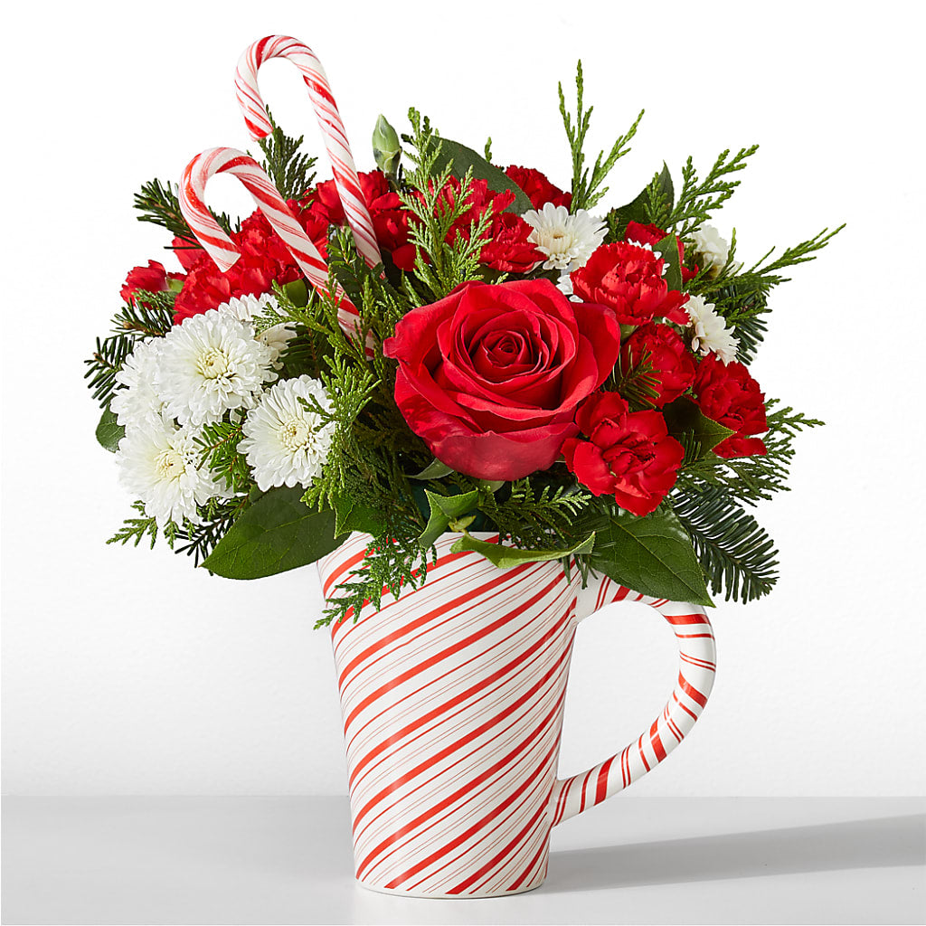 Peppermint Swirl Mug – Flowers By Karen Inc, Ocean Springs MS