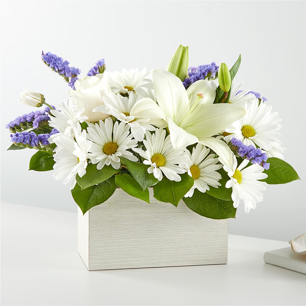 Beyond Blue Box Bouquet – Flowers By Karen Inc, Ocean Springs MS