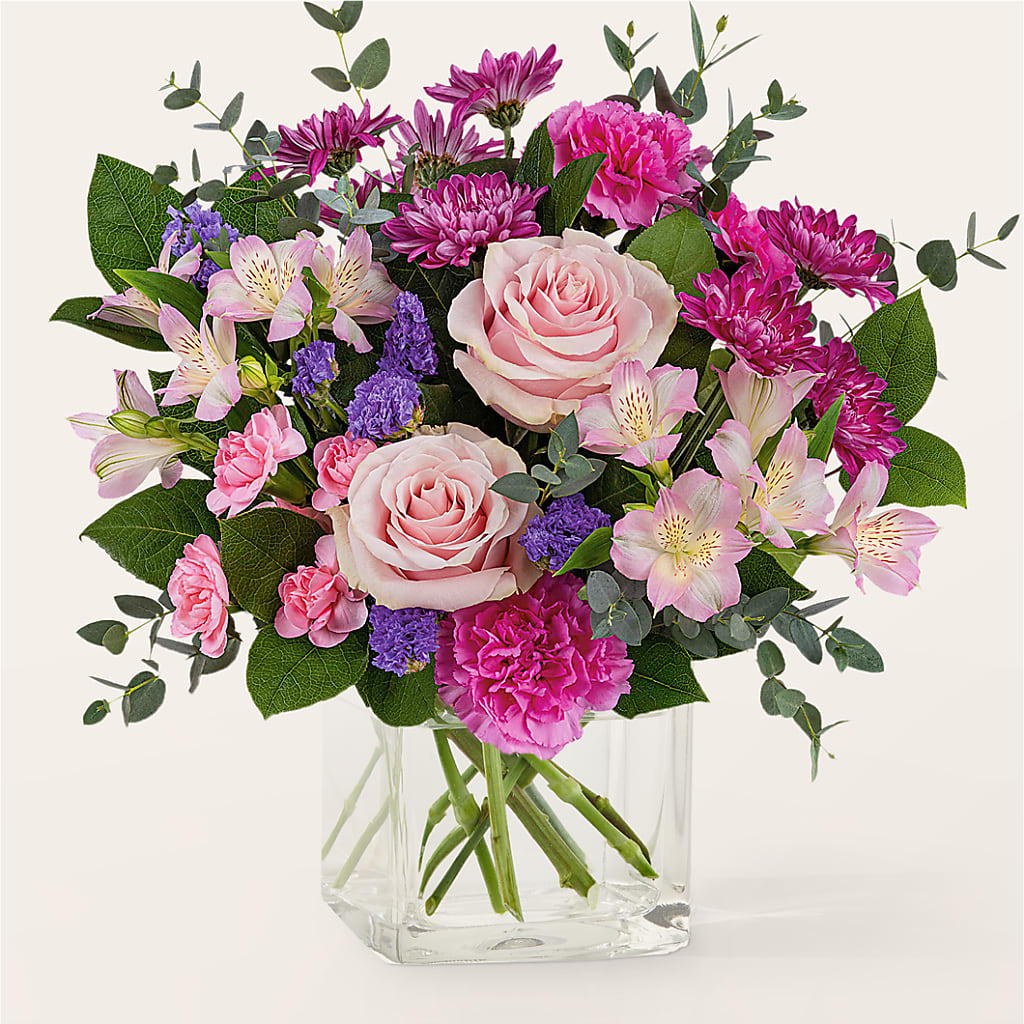 Rosy Radiance Bouquet – Flowers By Karen Inc, Ocean Springs MS