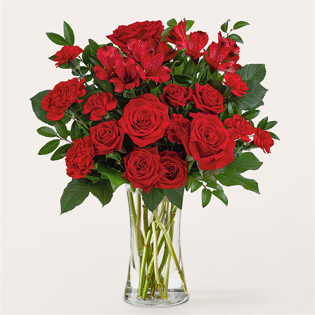 Brilliant Ruby Bouquet – Flowers By Karen Inc, Ocean Springs MS