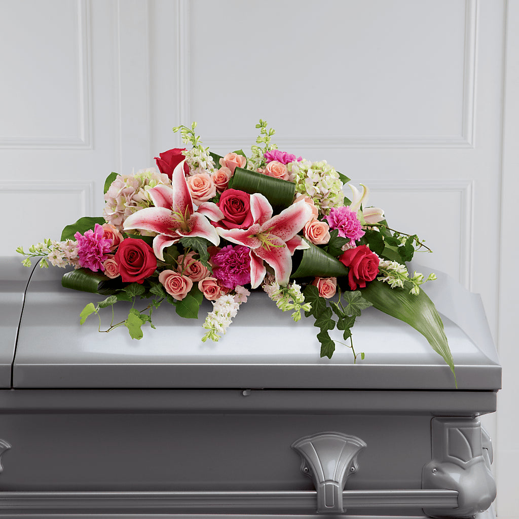 Splendid Grace Casket Spray – Flowers By Karen Inc, Ocean Springs MS