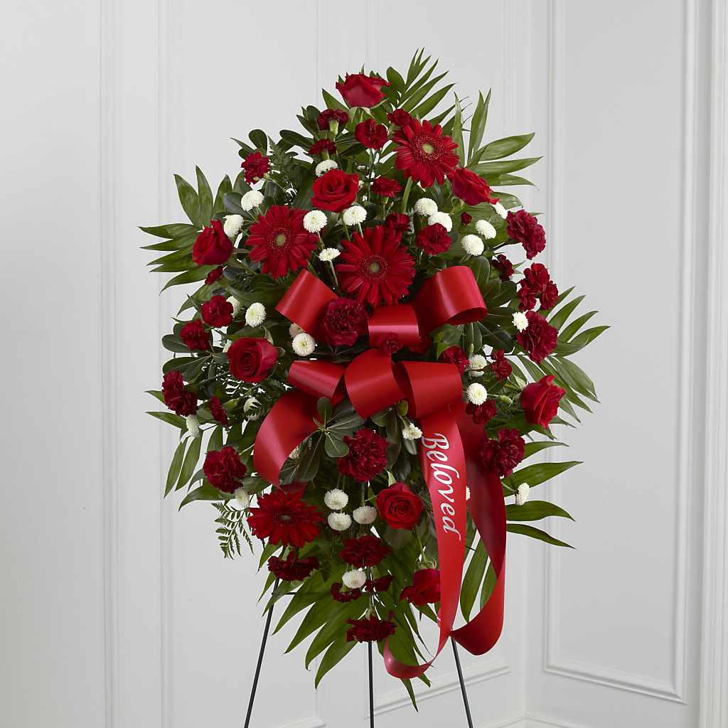 Treasured Memories Standing Spray – Flowers By Karen Inc, Ocean Springs MS