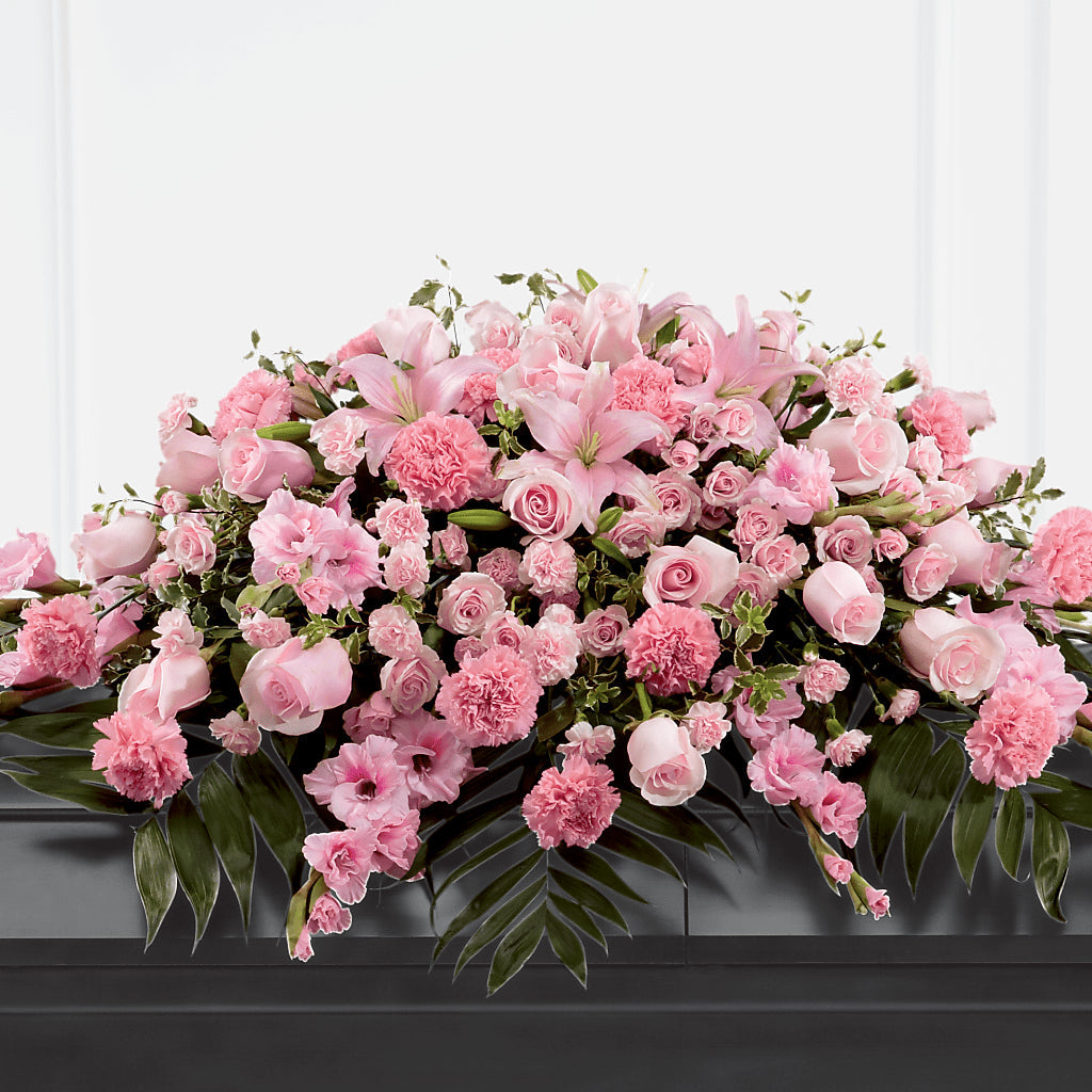 Garden of Comfort Casket Spray (Standard) – Flowers By Karen Inc, Ocean Springs MS