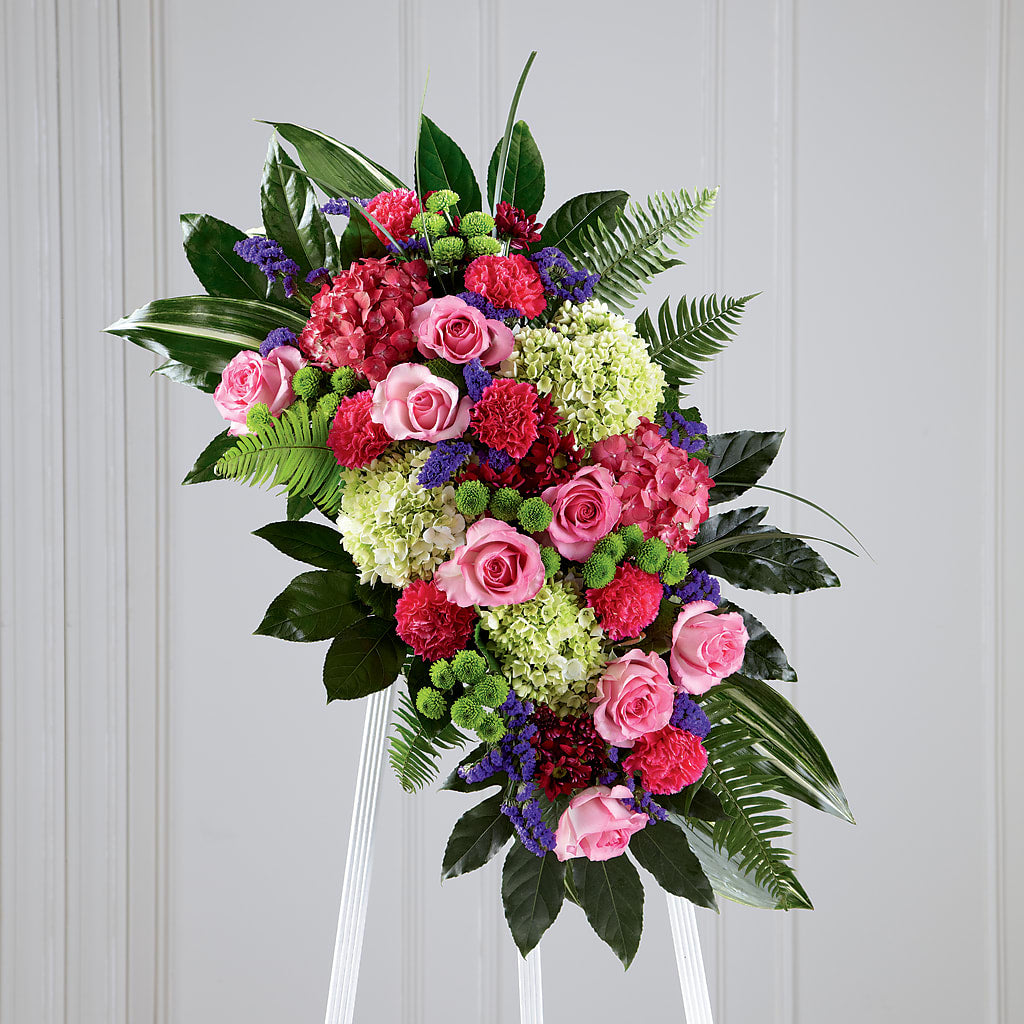 Refreshing Mix Standing Spray – Flowers By Karen Inc, Ocean Springs MS