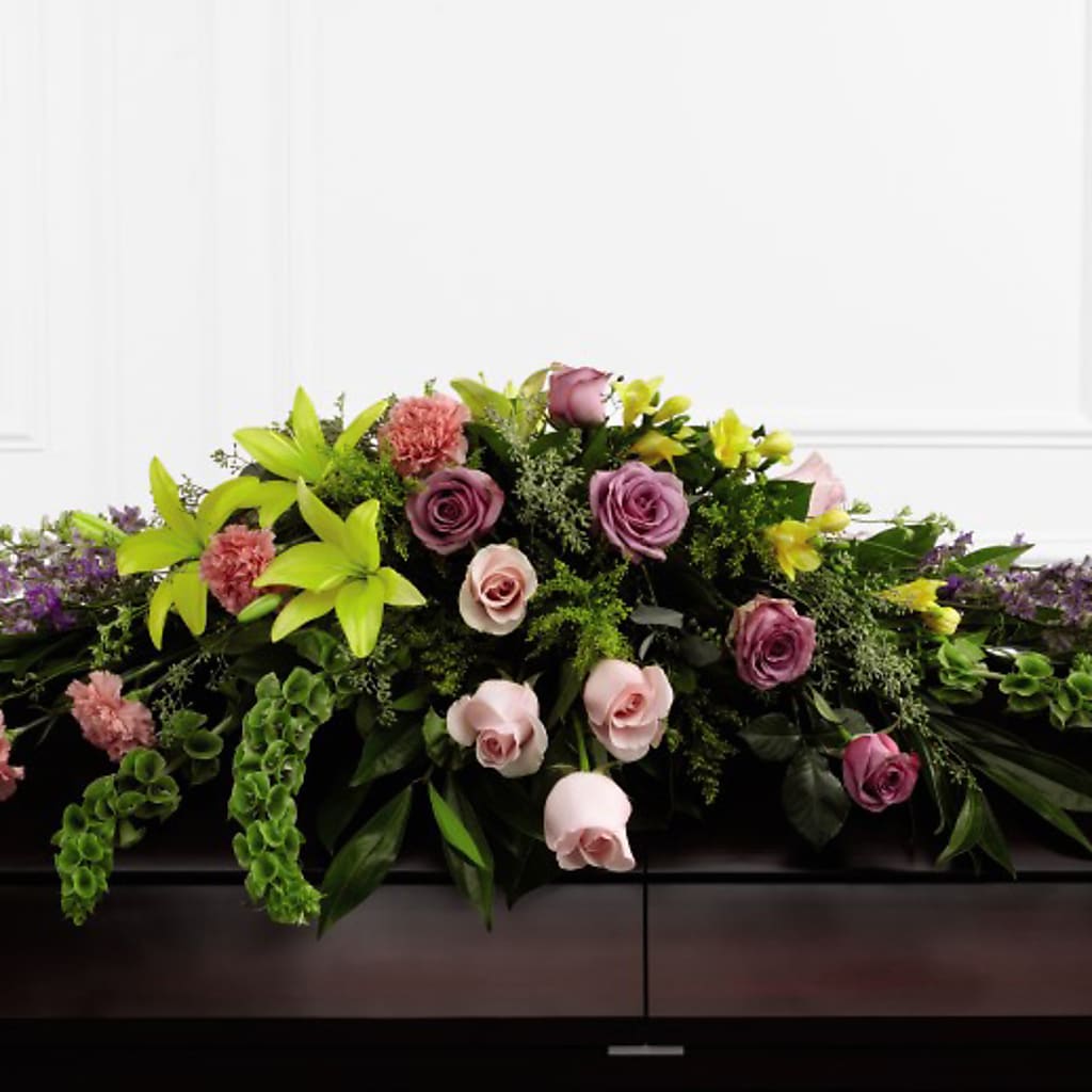 Forever Beloved Casket Spray – Flowers By Karen Inc, Ocean Springs MS