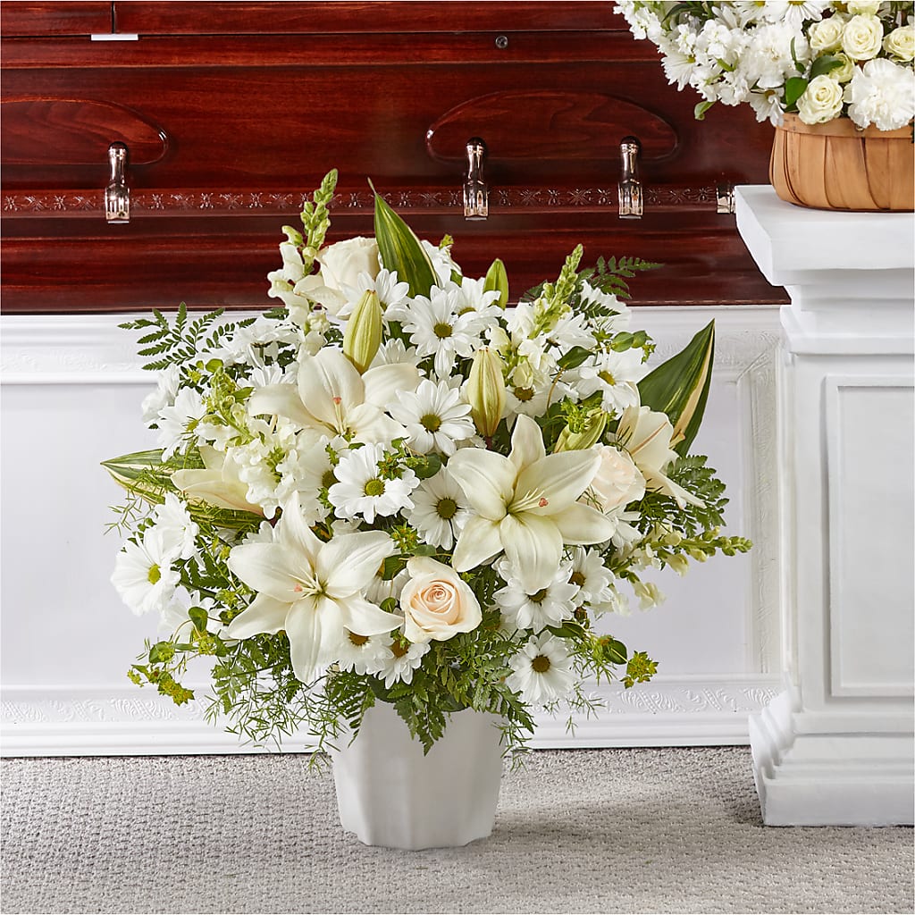 Thoughts of Tranquility Floor Basket – Flowers By Karen Inc, Ocean Springs MS