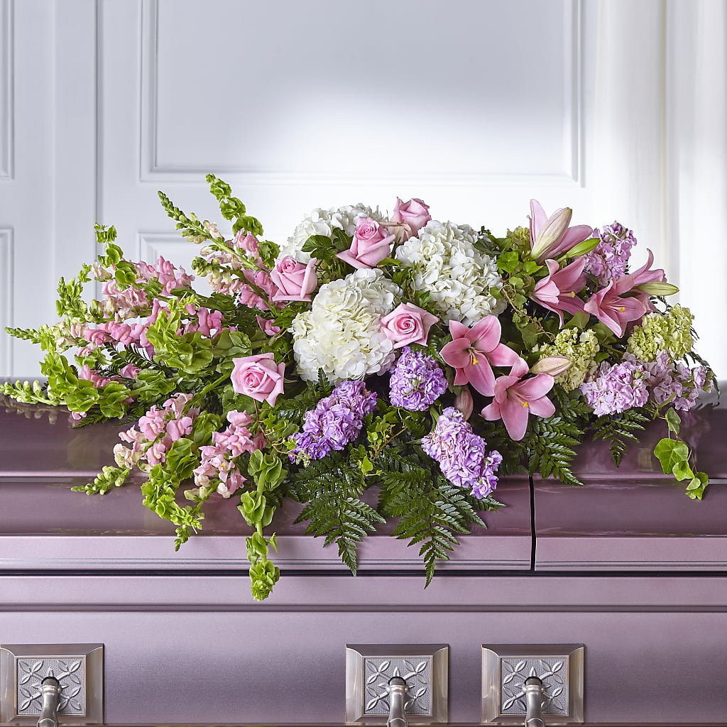 Life's Gratitude Casket Spray – Flowers By Karen Inc, Ocean Springs MS