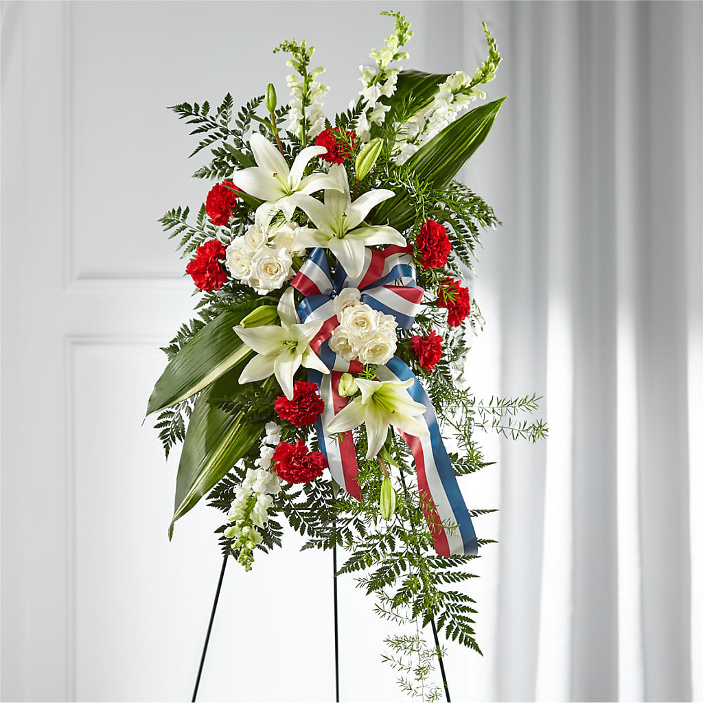 Stars of Life Standing Spray – Flowers By Karen Inc, Ocean Springs MS