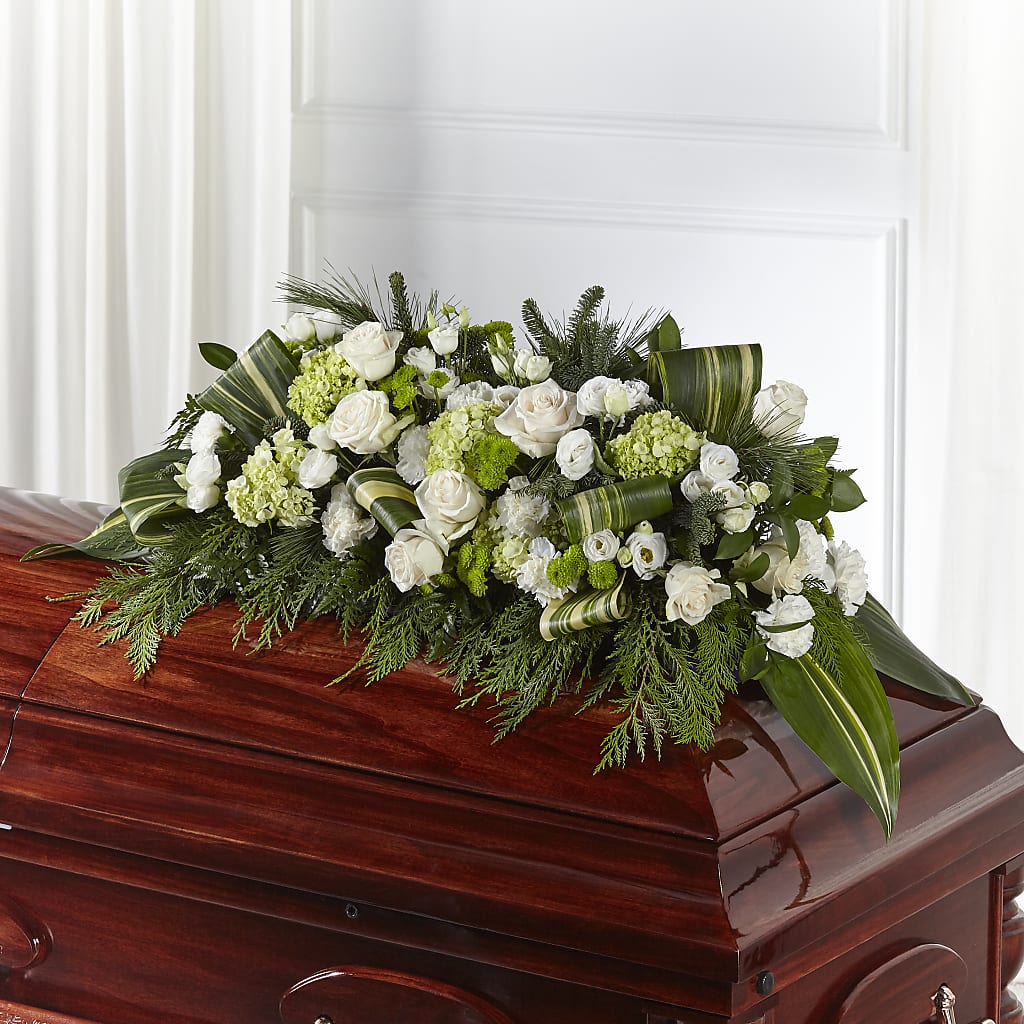 Hopeful Gesture Casket Spray – Flowers By Karen Inc, Ocean Springs MS