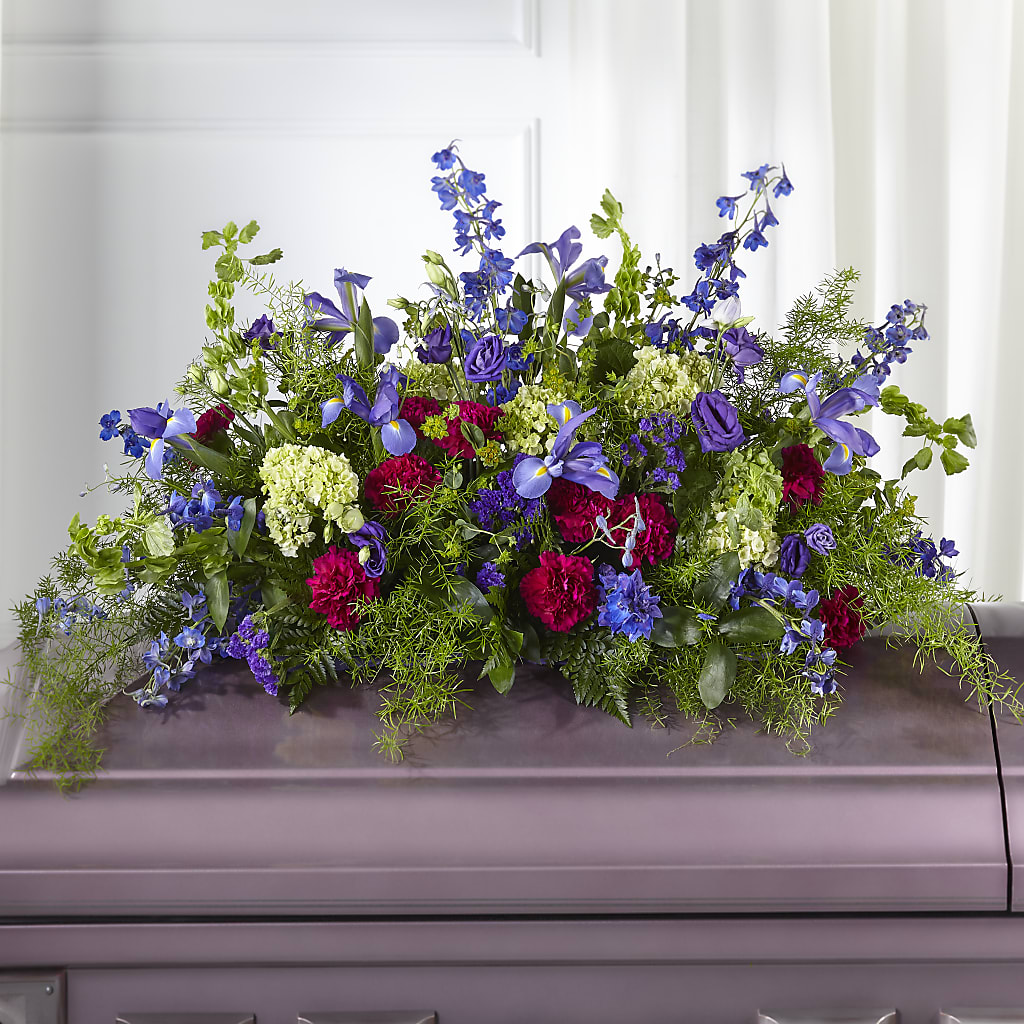 Always Treasured Casket Spray – Flowers By Karen Inc, Ocean Springs MS