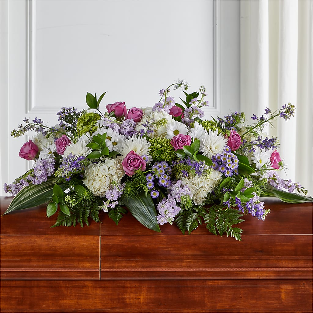 Meadows of Serenity Casket Spray – Flowers By Karen Inc, Ocean Springs MS