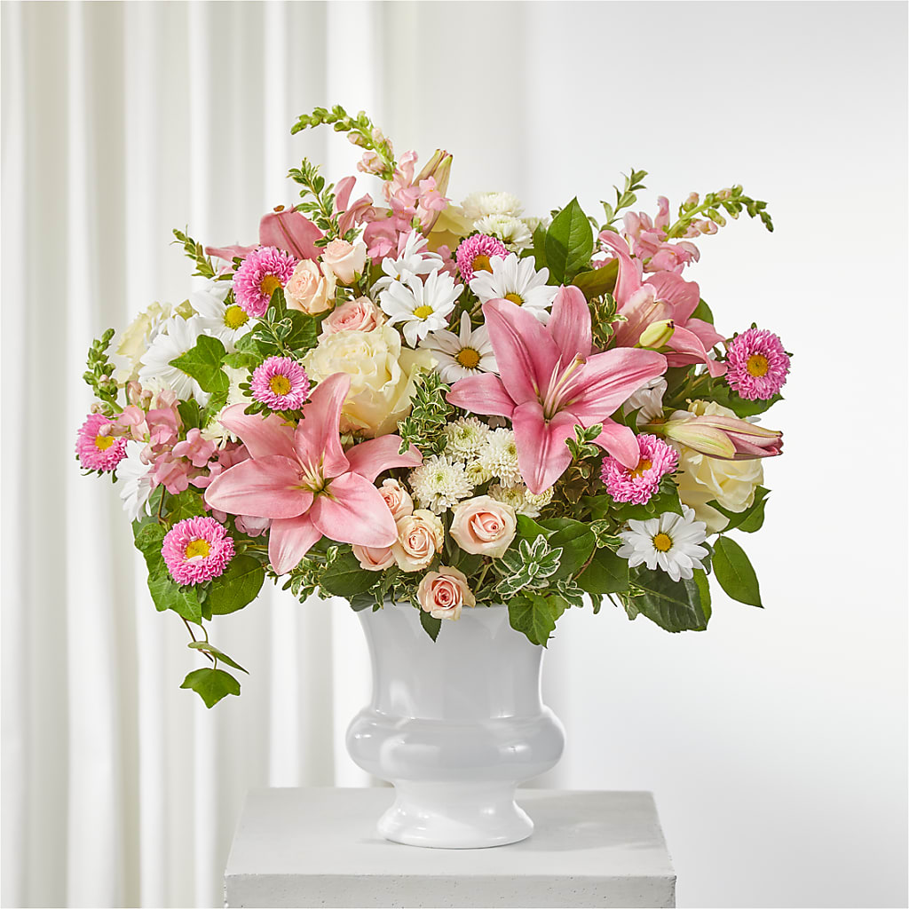 Empathetic Blooms Urn Arrangement – Flowers By Karen Inc, Ocean Springs MS
