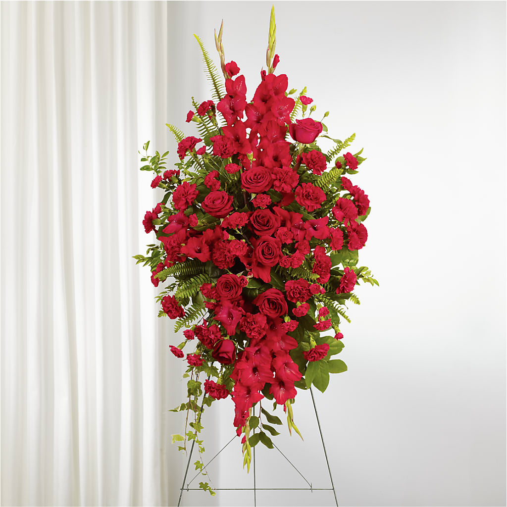 From the Heart Standing Spray – Flowers By Karen Inc, Ocean Springs MS