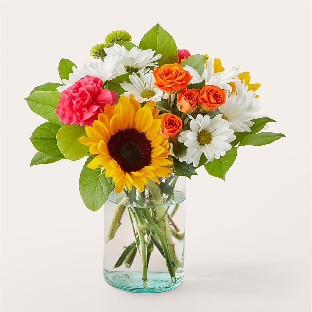 Sun-drenched Blooms Bouquet – Flowers By Karen Inc, Ocean Springs MS