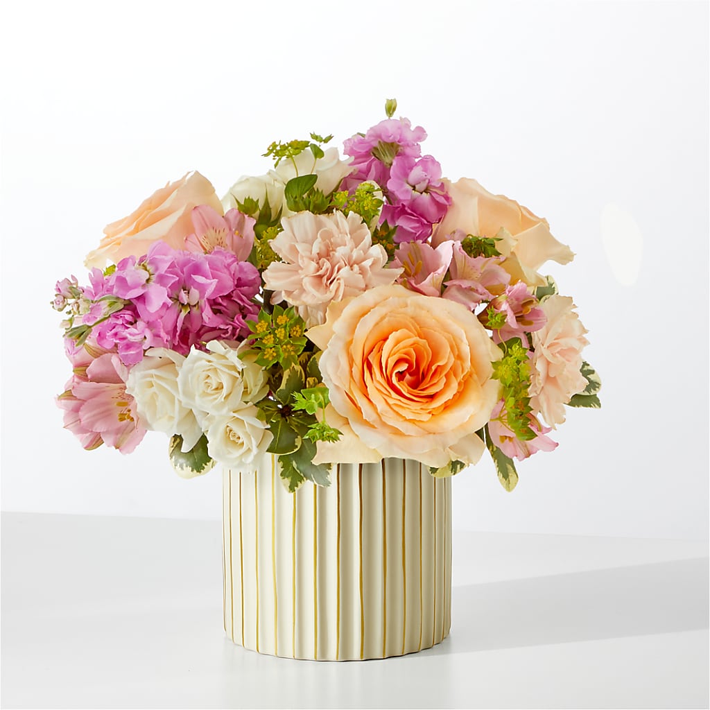 Paradise Bouquet with Ivory Vase – Flowers By Karen Inc, Ocean Springs MS