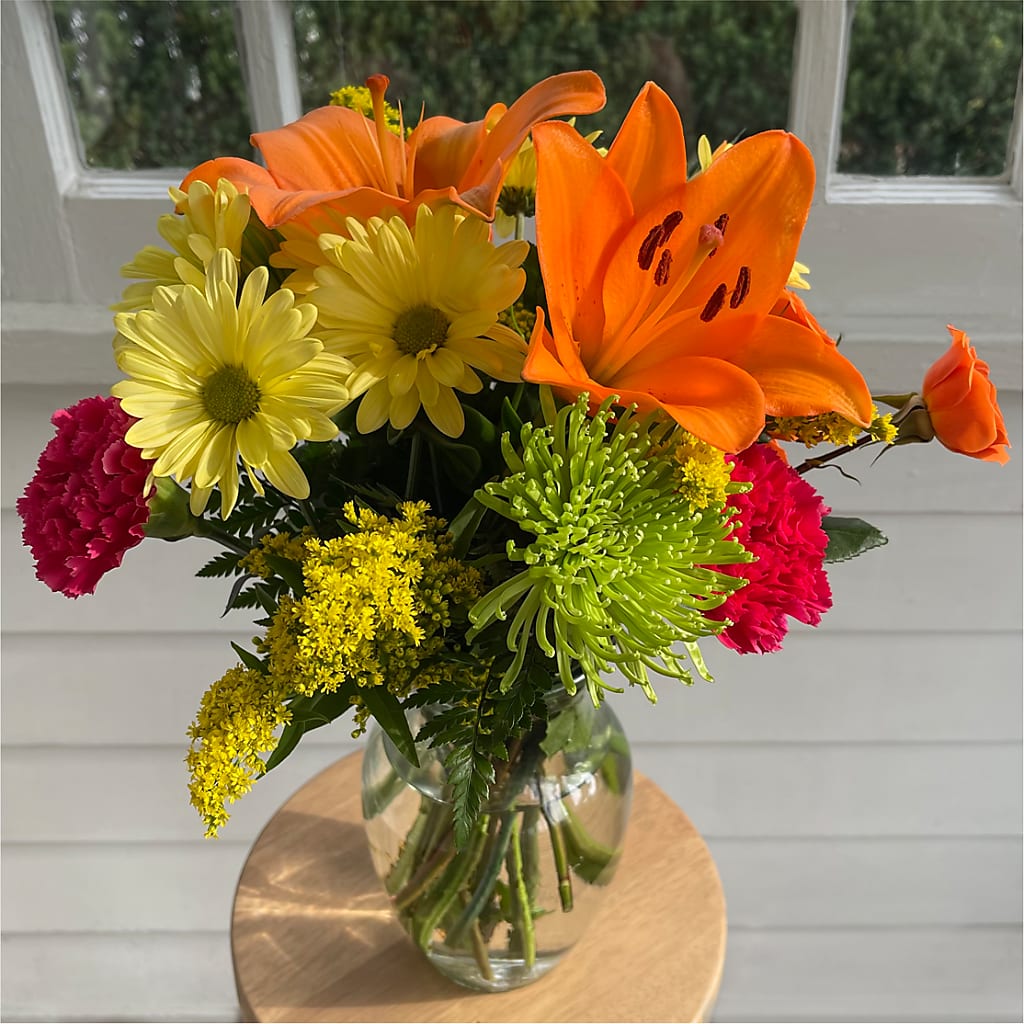 Bold & Bright – A Florist Original –  Flowers By Karen Inc, Ocean Springs MS