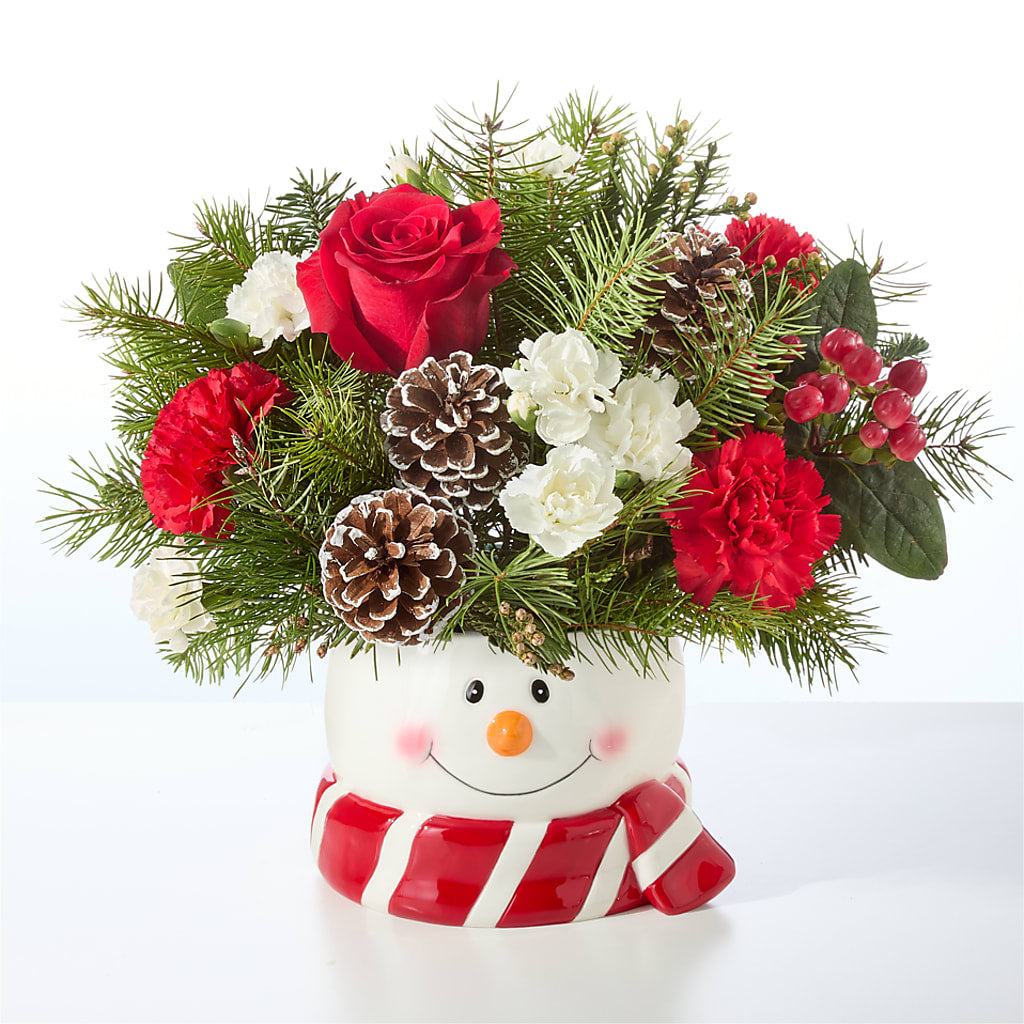 Jolly Snowman Bouquet –  Flowers By Karen Inc, Ocean Springs MS