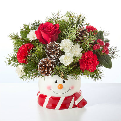 Jolly Snowman Bouquet –  Flowers By Karen Inc, Ocean Springs MS