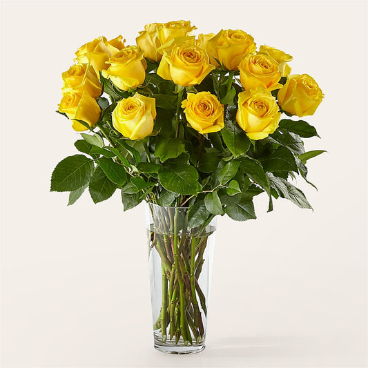 Long Stem Yellow Rose Bouquet –  Flowers By Karen Inc, Ocean Springs MS