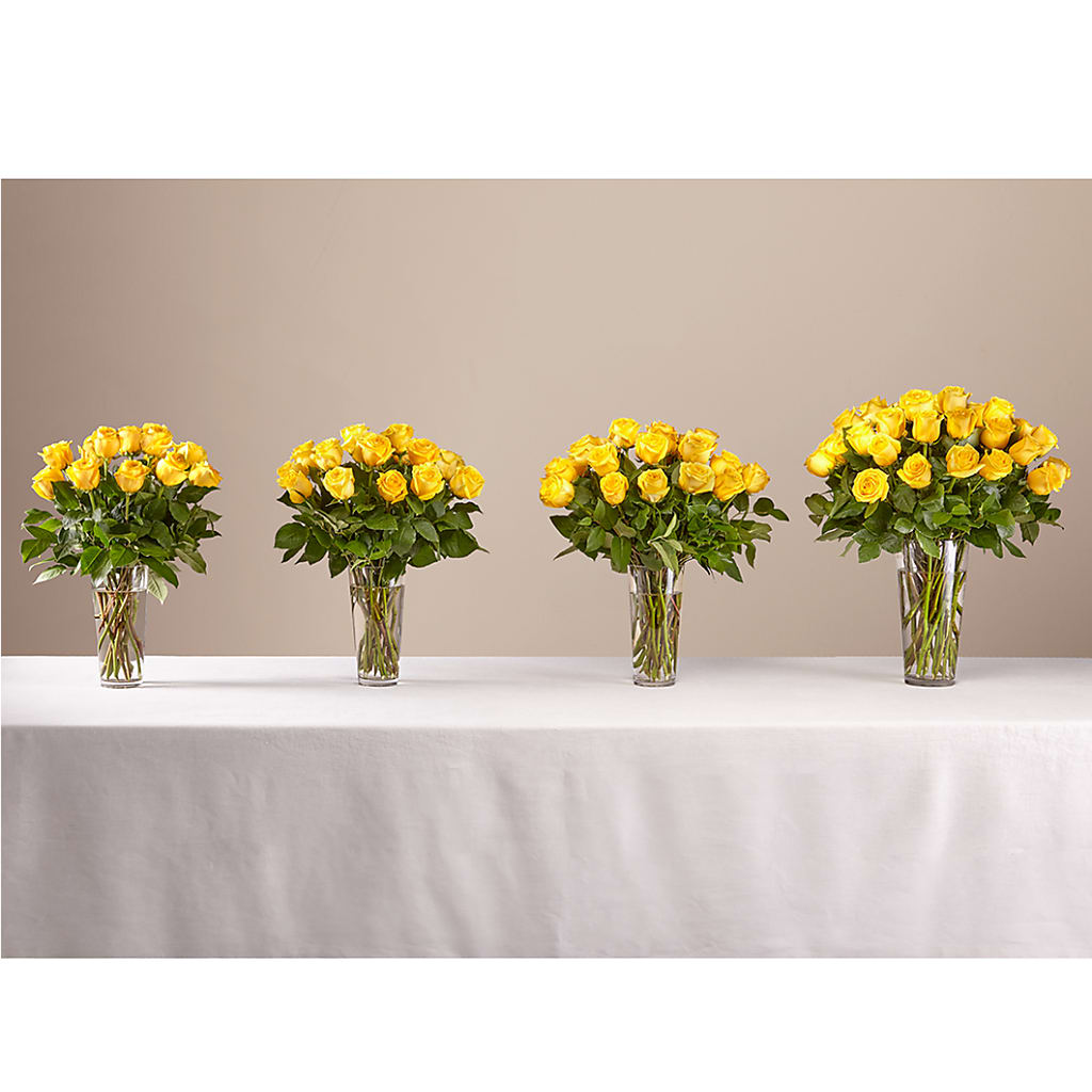 Long Stem Yellow Rose Bouquet –  Flowers By Karen Inc, Ocean Springs MS