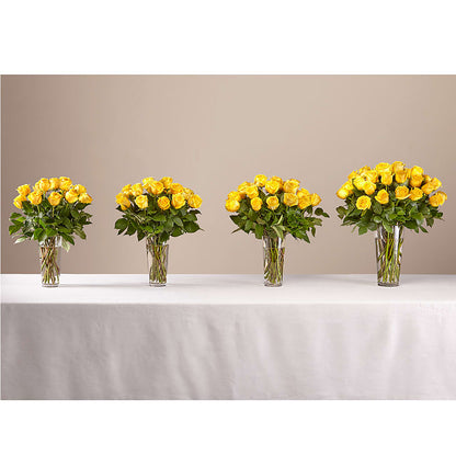 Long Stem Yellow Rose Bouquet –  Flowers By Karen Inc, Ocean Springs MS