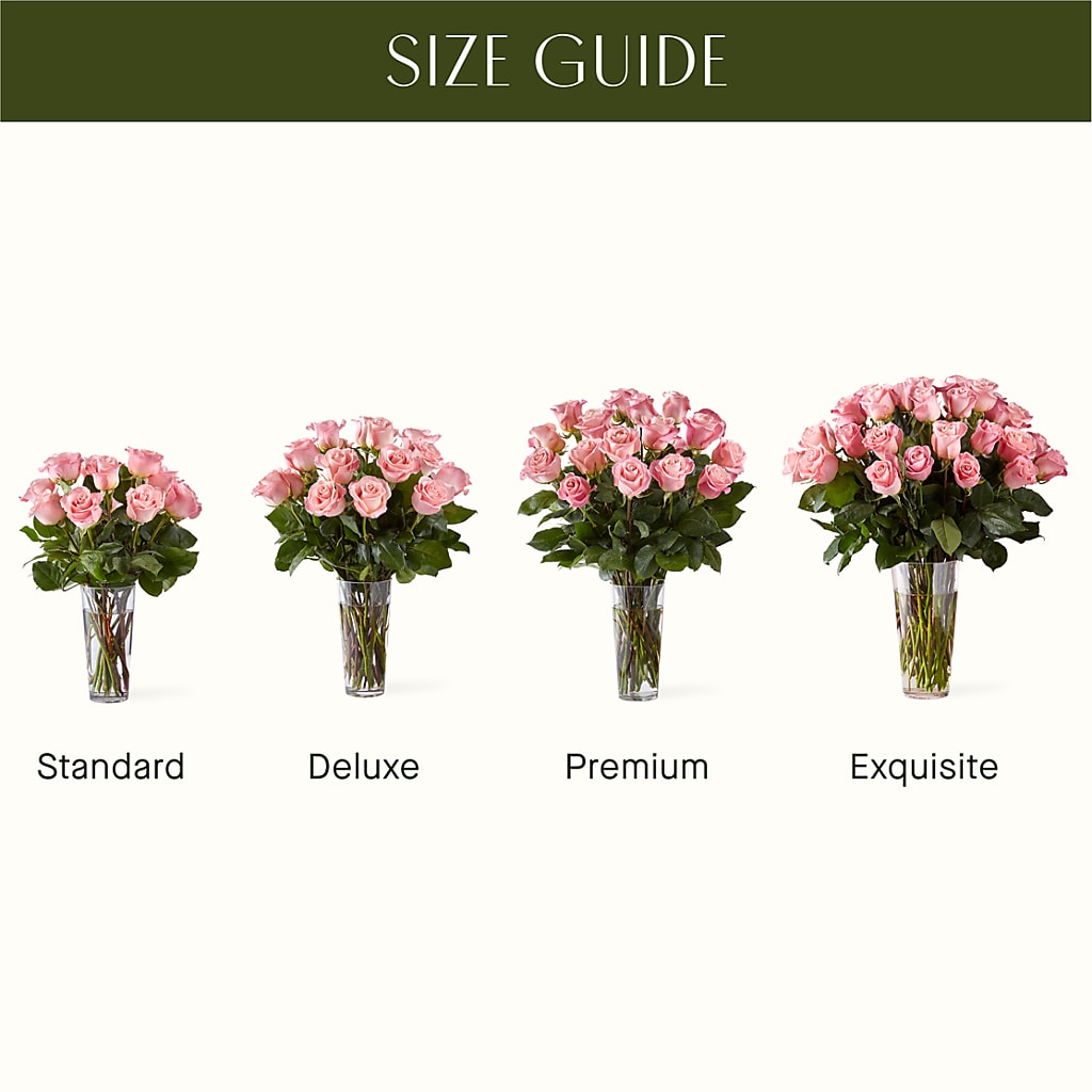 Long Stem Pink Rose Bouquet –  Flowers By Karen Inc, Ocean Springs MS