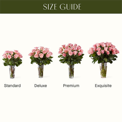 Long Stem Pink Rose Bouquet –  Flowers By Karen Inc, Ocean Springs MS