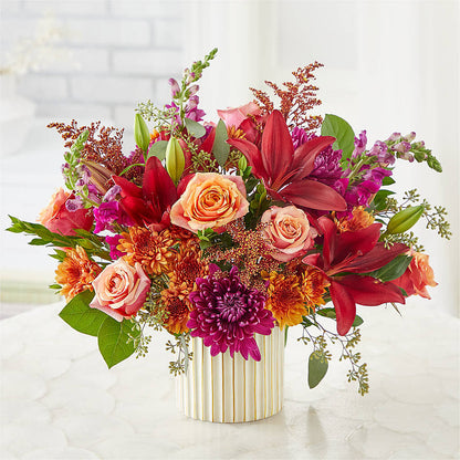Burgundy Landscape Bouquet –  Flowers By Karen Inc, Ocean Springs MS