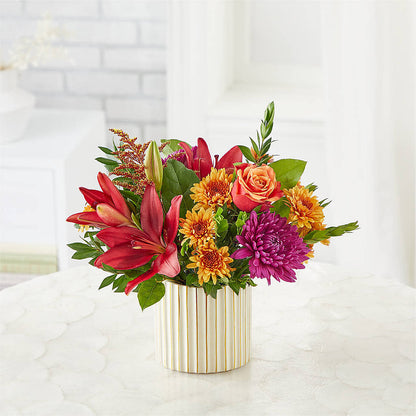 Burgundy Landscape Bouquet –  Flowers By Karen Inc, Ocean Springs MS