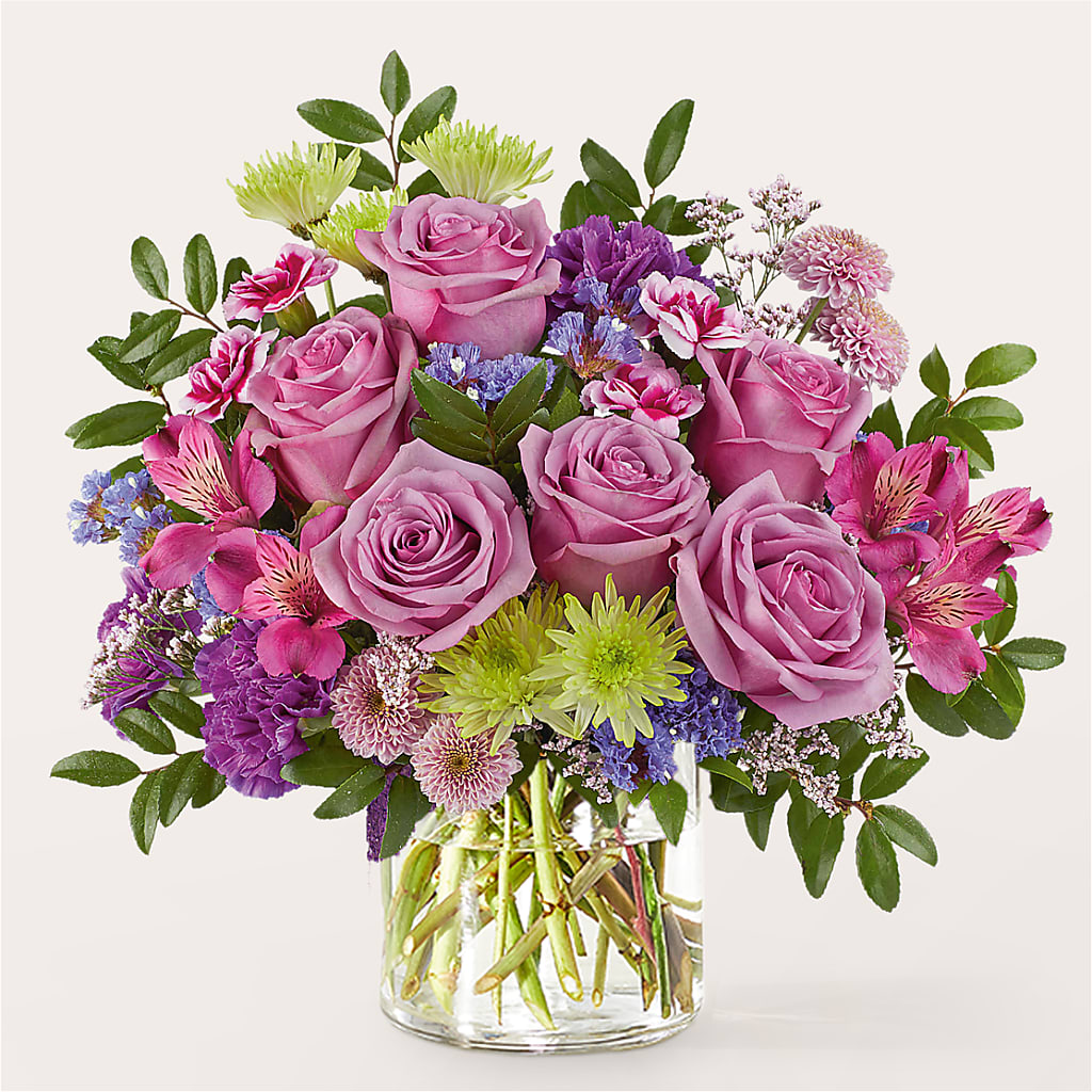 Glass Half Full Bouquet –  Flowers By Karen Inc, Ocean Springs MS
