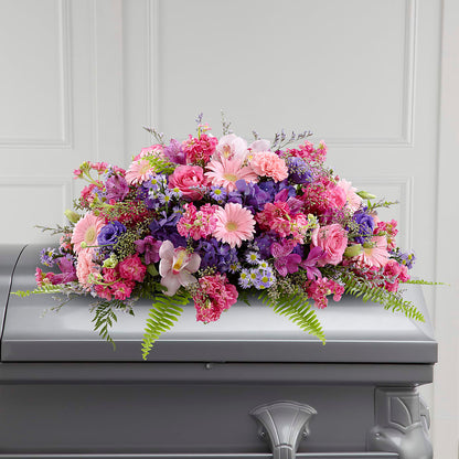 Glorious Garden Casket Spray –  Flowers By Karen Inc, Ocean Springs MS