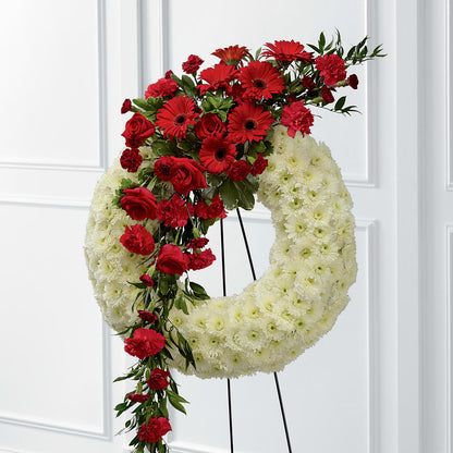 Graceful Tribute Wreath –  Flowers By Karen Inc, Ocean Springs MS