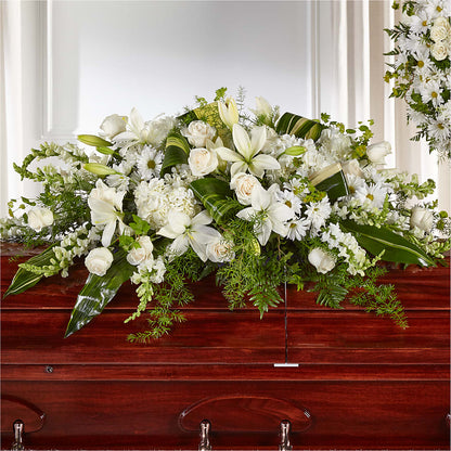 Abundance Casket Spray –  Flowers By Karen Inc, Ocean Springs MS