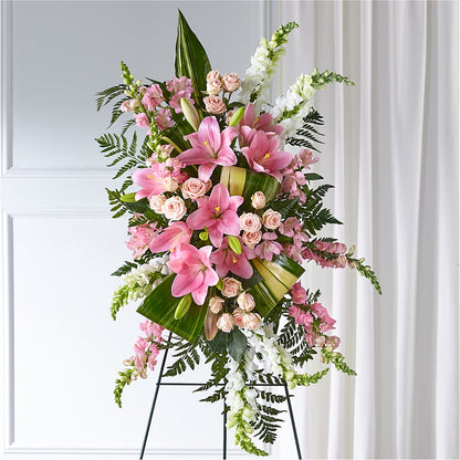 Elegant Embrace Standing Spray –  Flowers By Karen Inc, Ocean Springs MS