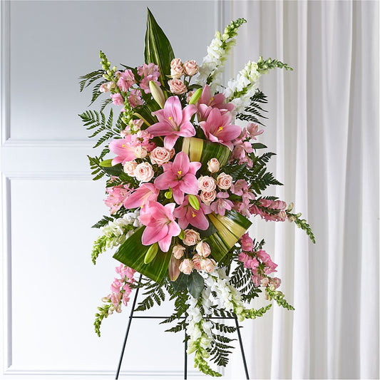 Elegant Embrace Standing Spray –  Flowers By Karen Inc, Ocean Springs MS