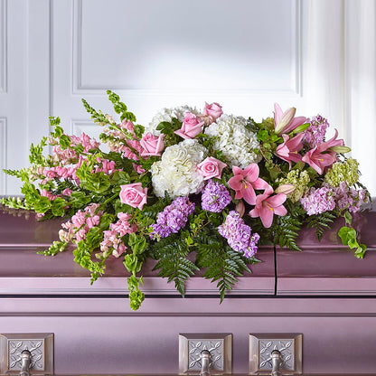 Life's Gratitude Casket Spray –  Flowers By Karen Inc, Ocean Springs MS