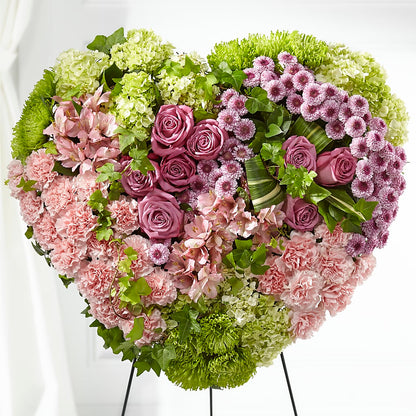 Heartwarming Standing Heart –  Flowers By Karen Inc, Ocean Springs MS