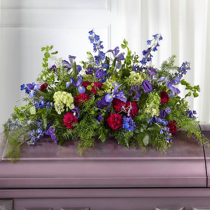Always Treasured Casket Spray –  Flowers By Karen Inc, Ocean Springs MS