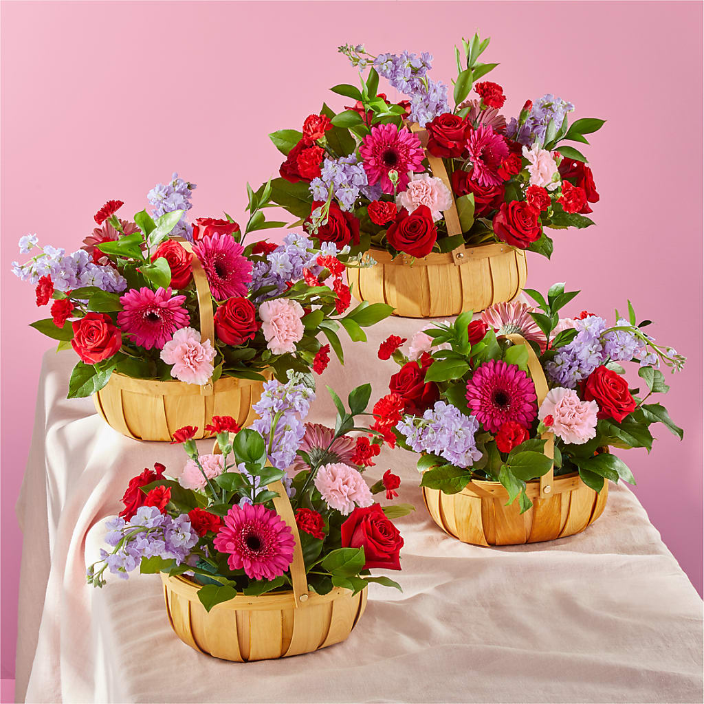 Pink Picnic Basket –  Flowers By Karen Inc, Ocean Springs MS