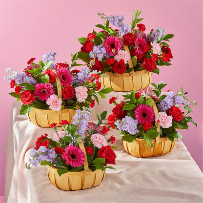 Pink Picnic Basket –  Flowers By Karen Inc, Ocean Springs MS