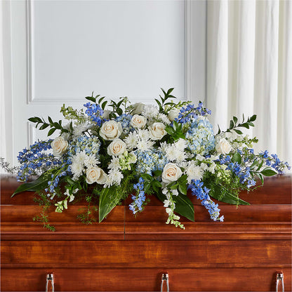 Timeless Essence Casket Spray –  Flowers By Karen Inc, Ocean Springs MS