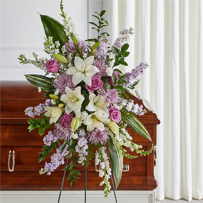 Grateful Hearts Standing Spray –  Flowers By Karen Inc, Ocean Springs MS