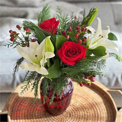 Evergreen Delight Bouquet –  Flowers By Karen Inc, Ocean Springs MS