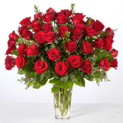 Forever Yours Fifty Stem Red Rose Bouquet –  Flowers By Karen Inc, Ocean Springs MS
