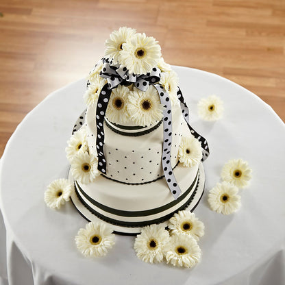 Simple Sophistication Cake Décor –  Flowers By Karen Inc, Ocean Springs MS
