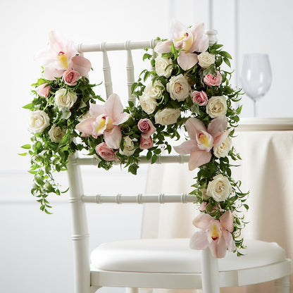 Orchid Rose Chair Décor –  Flowers By Karen Inc, Ocean Springs MS