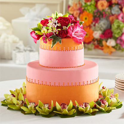 Sweet Citrus Cake Decor –  Flowers By Karen Inc, Ocean Springs MS