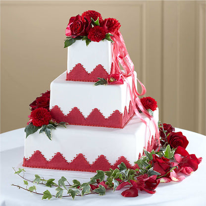 Forever Happiness Cake Decor –  Flowers By Karen Inc, Ocean Springs MS
